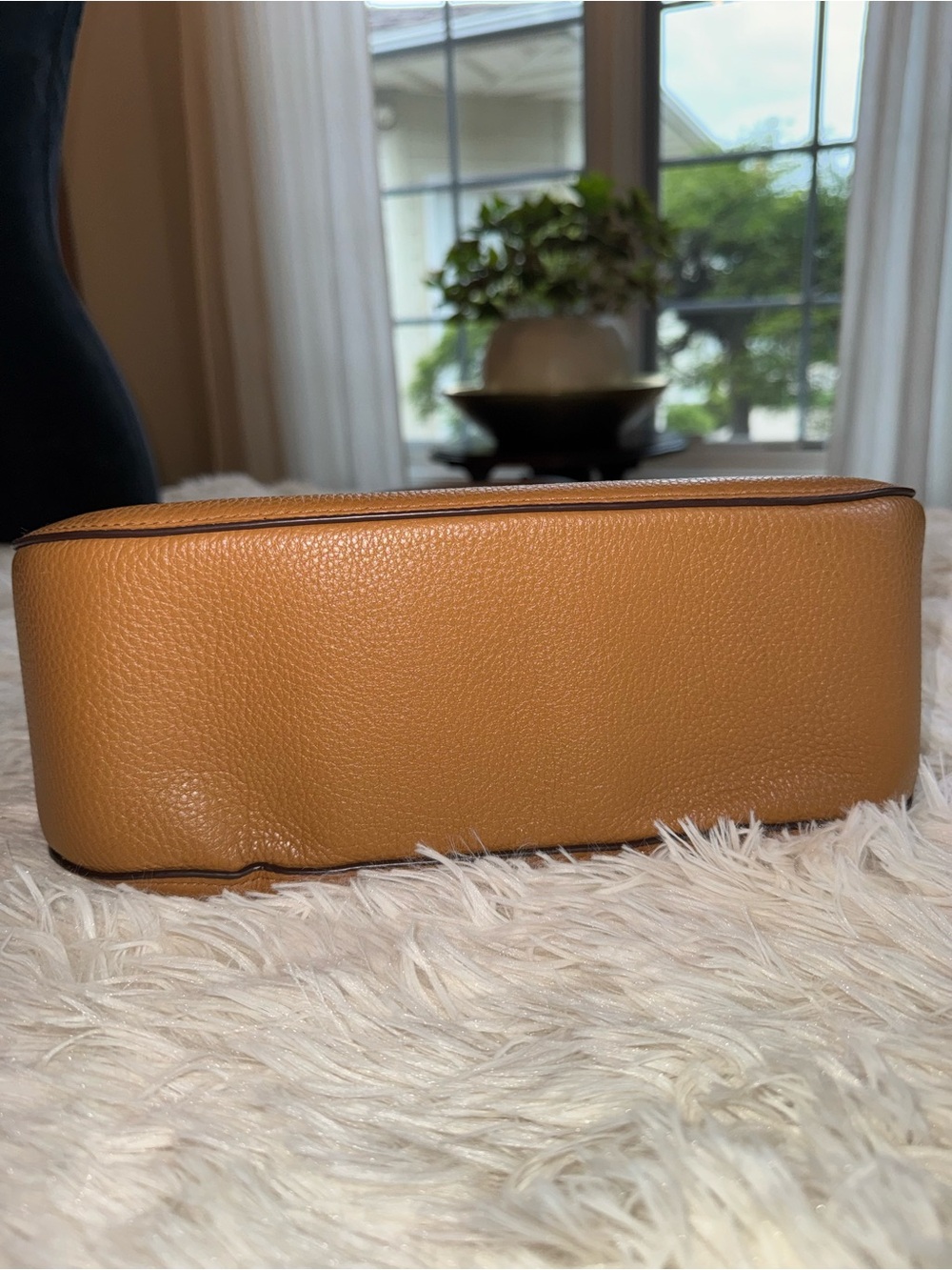 Coach Pebbled Leather Hobo Bag in Caramel - Picture 9 of 11